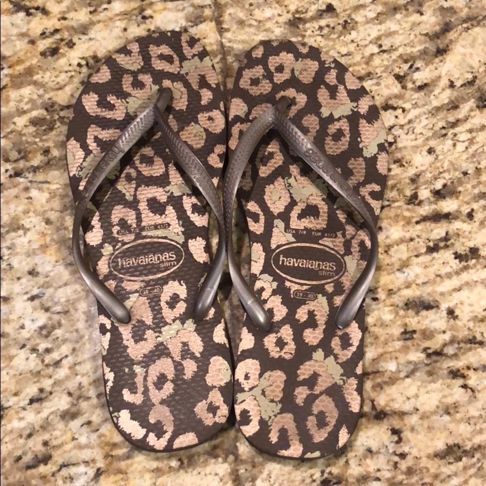 Ladies Havaianas slim flip flops